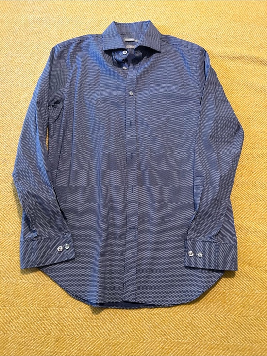 Michael Kors Other - Michael Kors Navy Micro-Pattern Dress Shirt